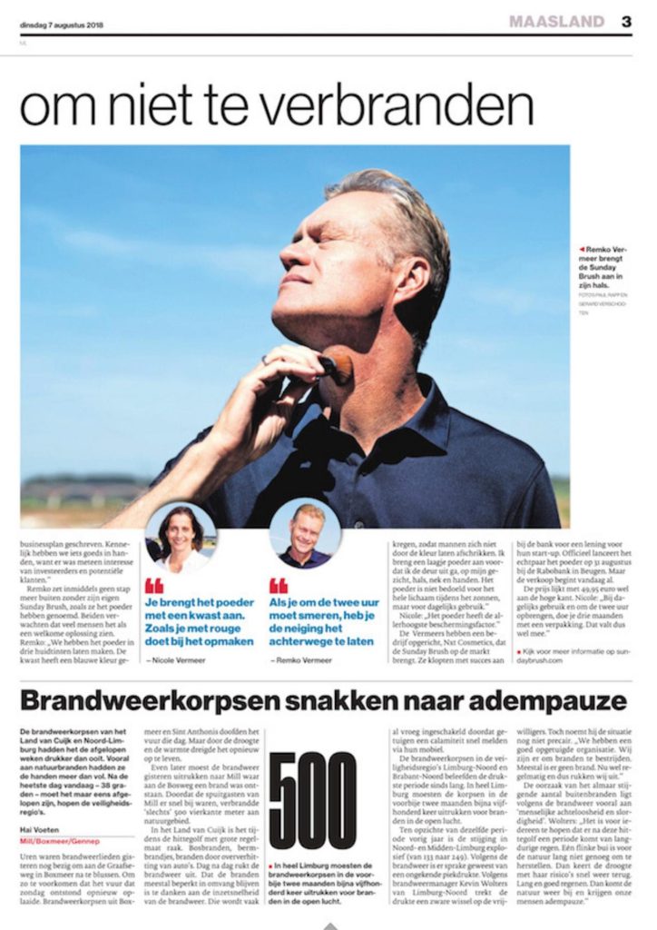 NL 2018 aug print Gelderlander Pub 1 - Sunday Brush