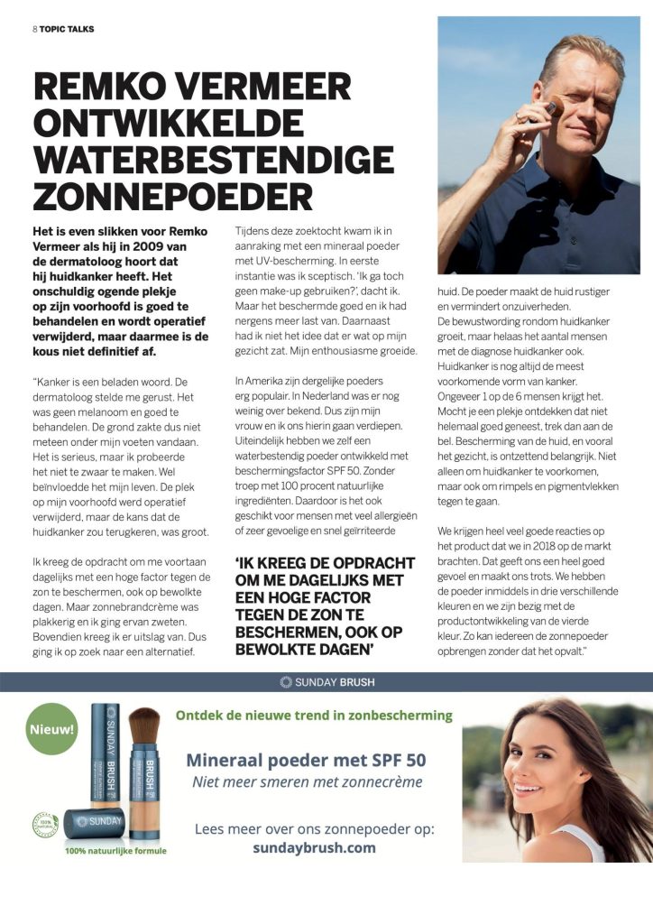 Publicatie interview Viva - Sunday Brush