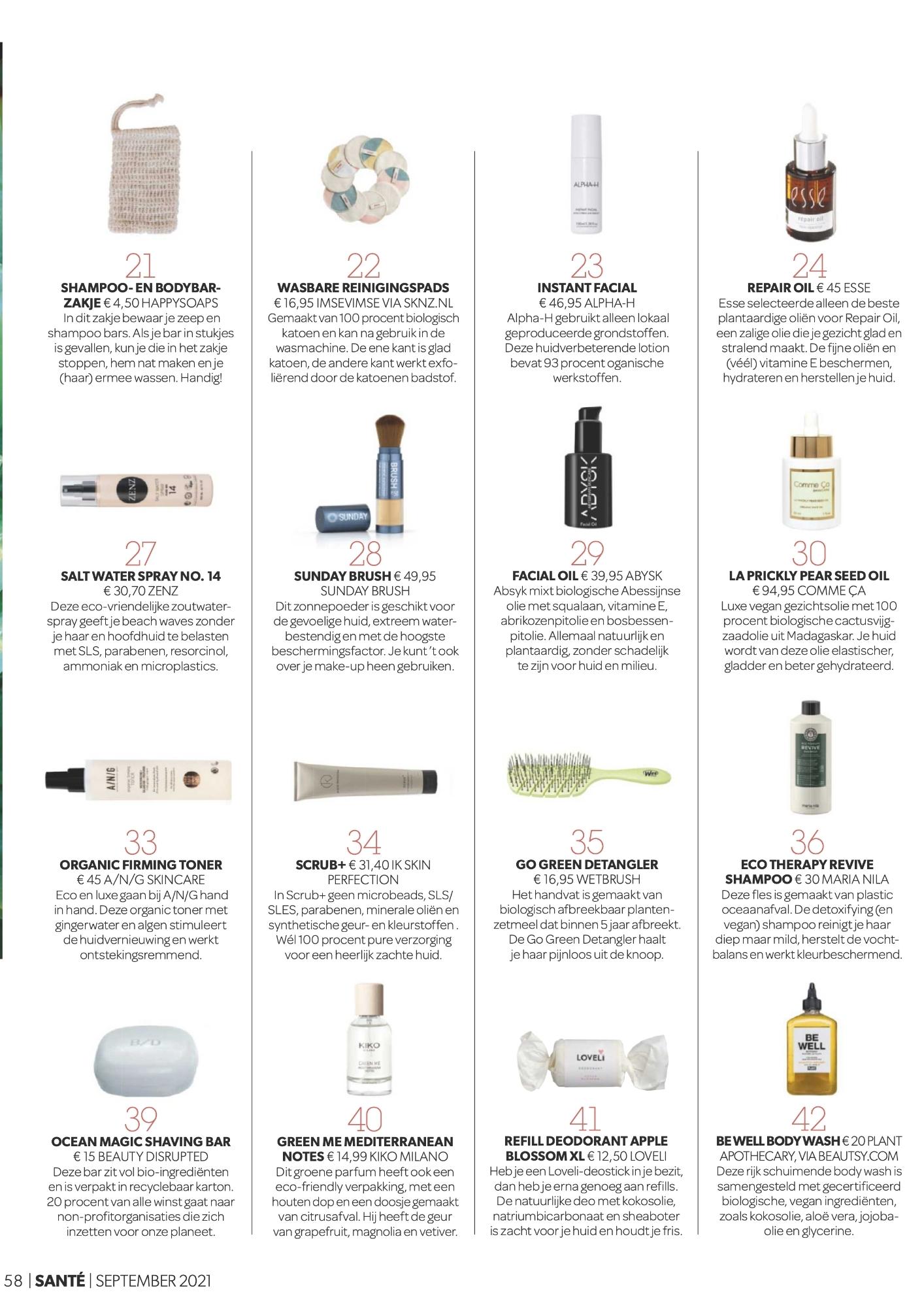 Publicatie Santé - Sunday Brush
