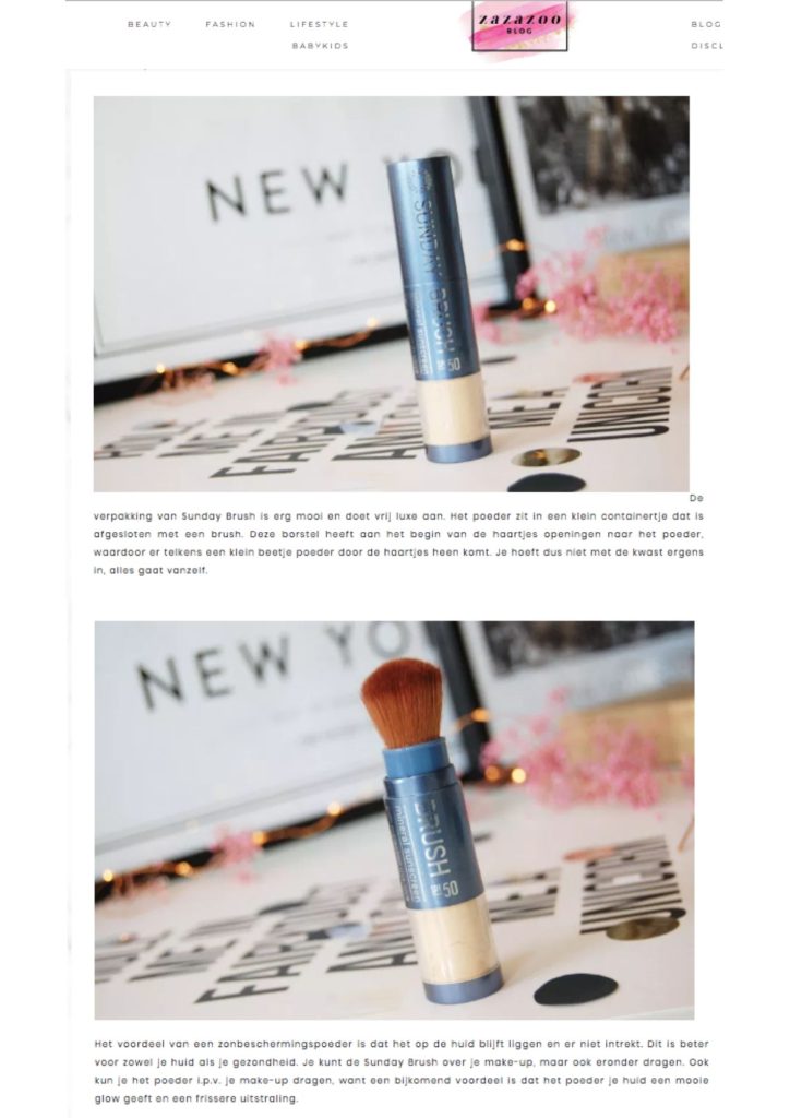 NL 2018 okt online Pub 1 Zazazoo - Sunday Brush