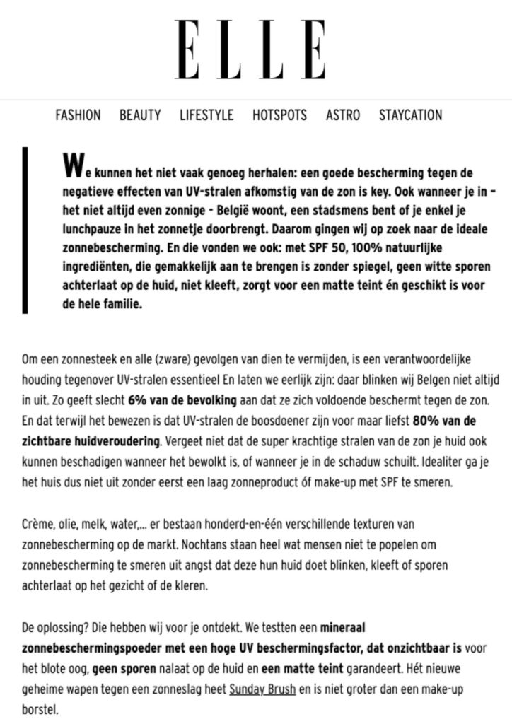 NL 2020 juni online Pub 2 Elle - Sunday Brush